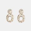 Metal Leaf Earrings - Image 2